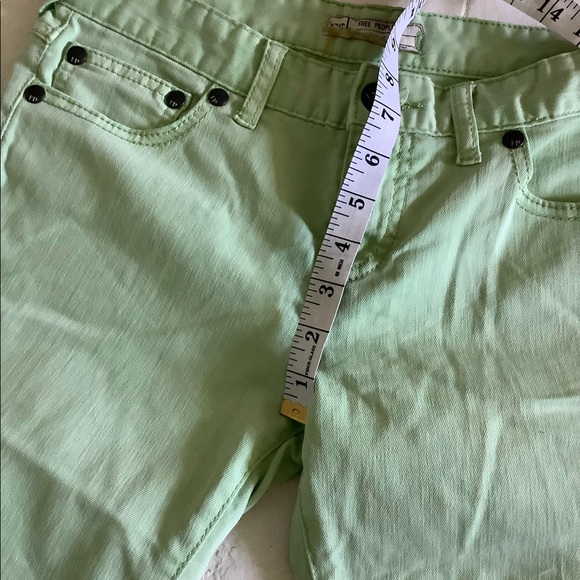 Free people skinny pastel green jeans vintage - Picture 5 of 7